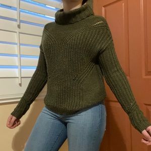 Deep Green Knit Sweater